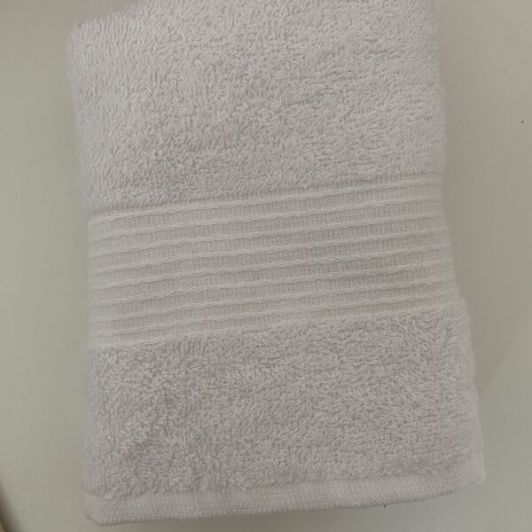 Lot de 6 serviettes blanches 100% coton