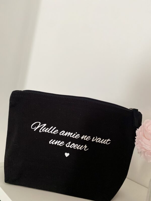 Trousse noir personnalisée